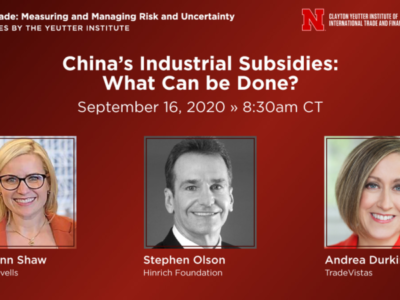 China’s Subsidies – Yeutter Symposium